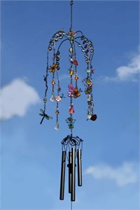 Flowers and Butterflies Wind Chime
