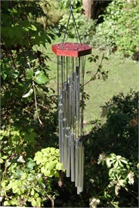 Silver Spiral Wind Chime