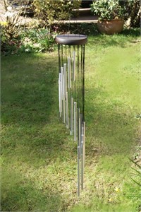 Silver Spiral Wind Chime