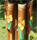 Bamboo Wind Chime with Yellow Hibiscus