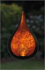 Orange Teardrop Solar Lantern